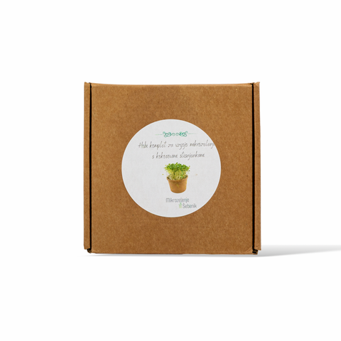 Hobi komplet za domačo vzgojo mikrozelenja (kokosove stisnjenke)