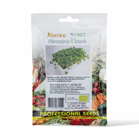Redkvica zelena (Daikon) MZ&K BIO