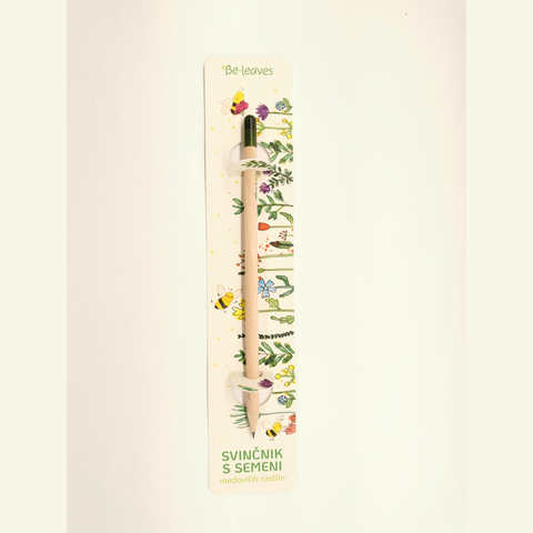 Svinčnik s semeni medovitih rastlin